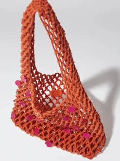 Mesh Bag With Shells And Strass|Parfois Fashion