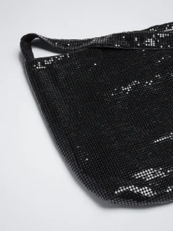 Mesh Fabric Shoulder Bag|Parfois Flash Sale
