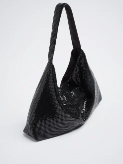 Mesh Fabric Shoulder Bag|Parfois Flash Sale