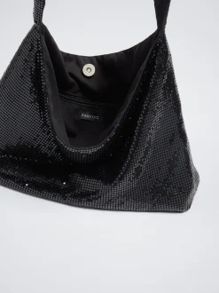 Mesh Fabric Shoulder Bag|Parfois Flash Sale