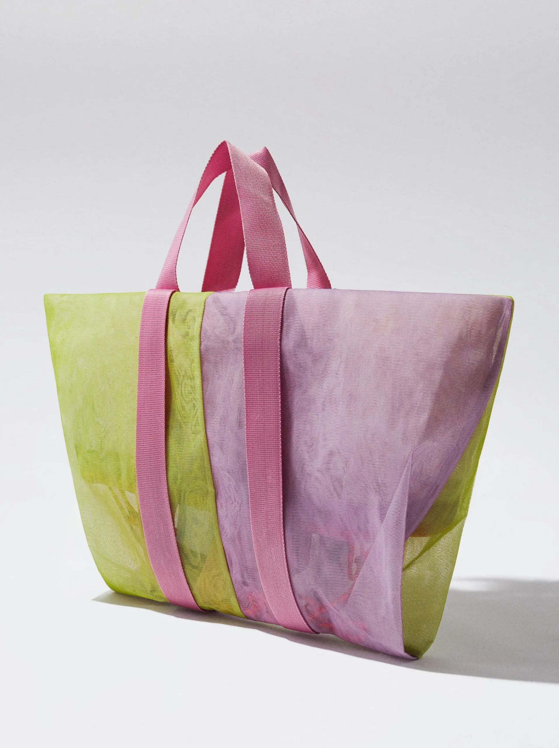 Mesh Fabric Tote Bag|Parfois Outlet