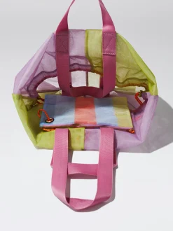 Mesh Fabric Tote Bag|Parfois Outlet