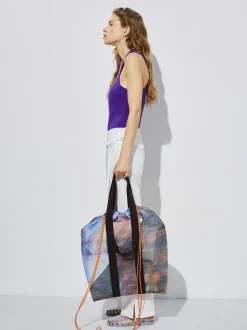 Mesh Fabric Tote Bag|Parfois Discount