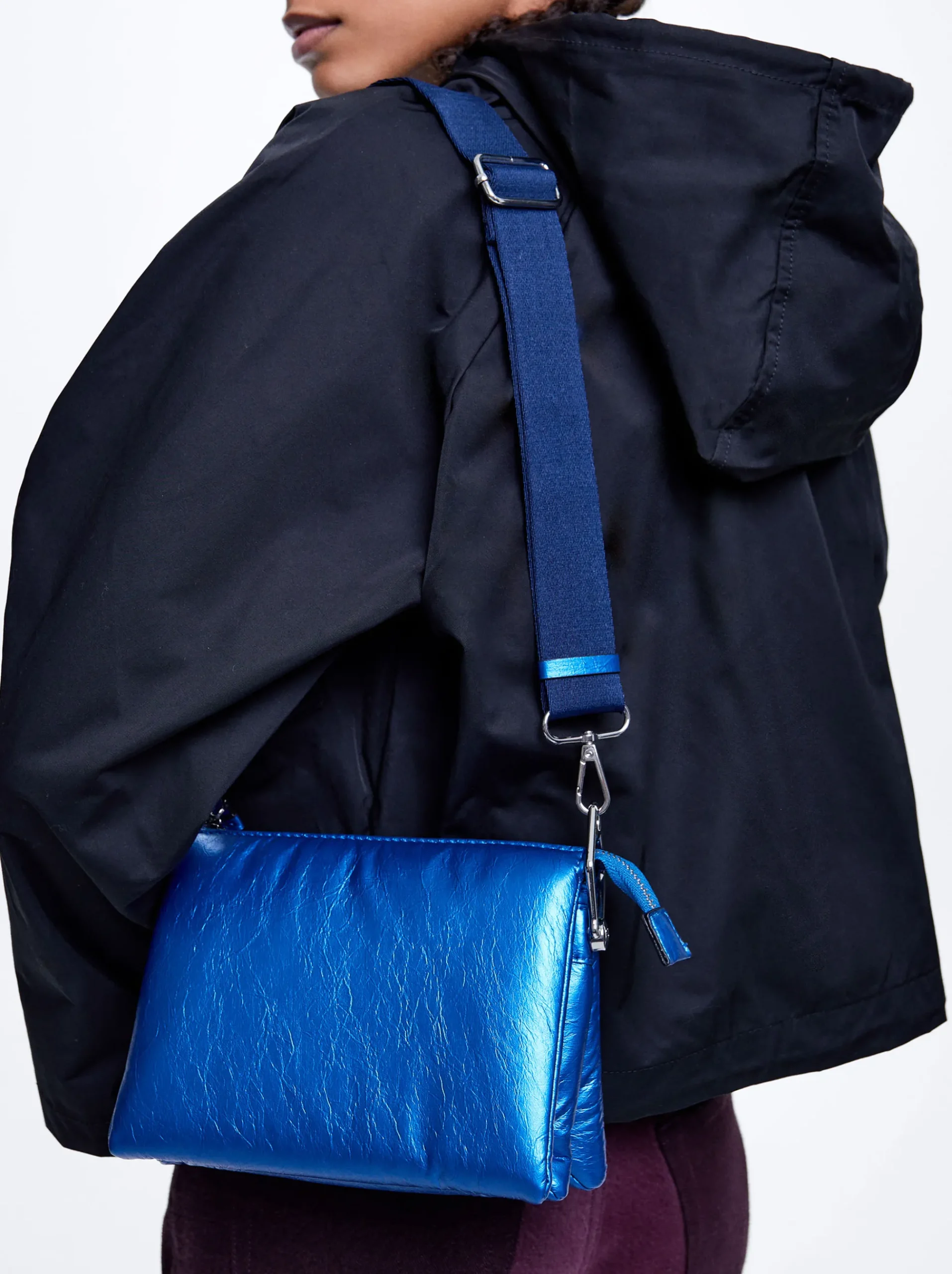 Metallic Crossbody Bag|Parfois Sale