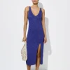 Metallic Fabric Knitted Dress|Parfois Hot