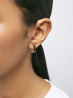 Metallic Golden Hoop Earrings|Parfois Best Sale