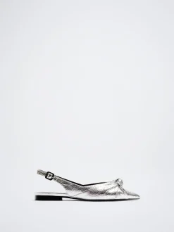 Metallic Slingback Ballerinas|Parfois New