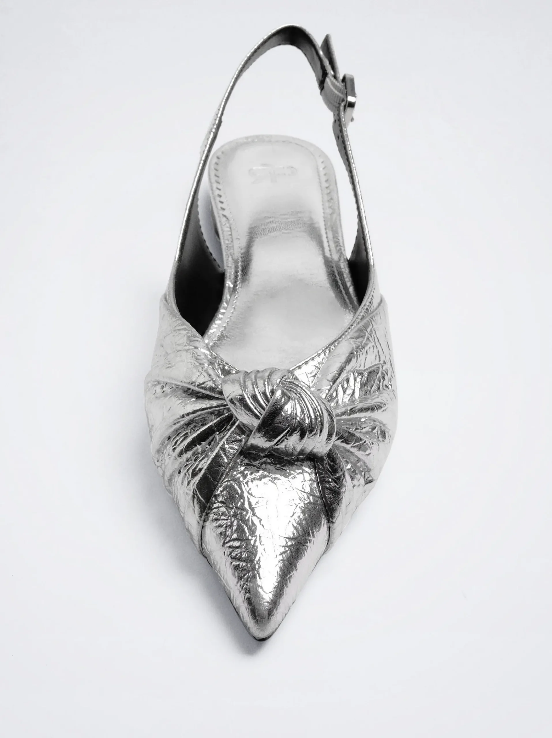 Metallic Slingback Ballerinas|Parfois Cheap