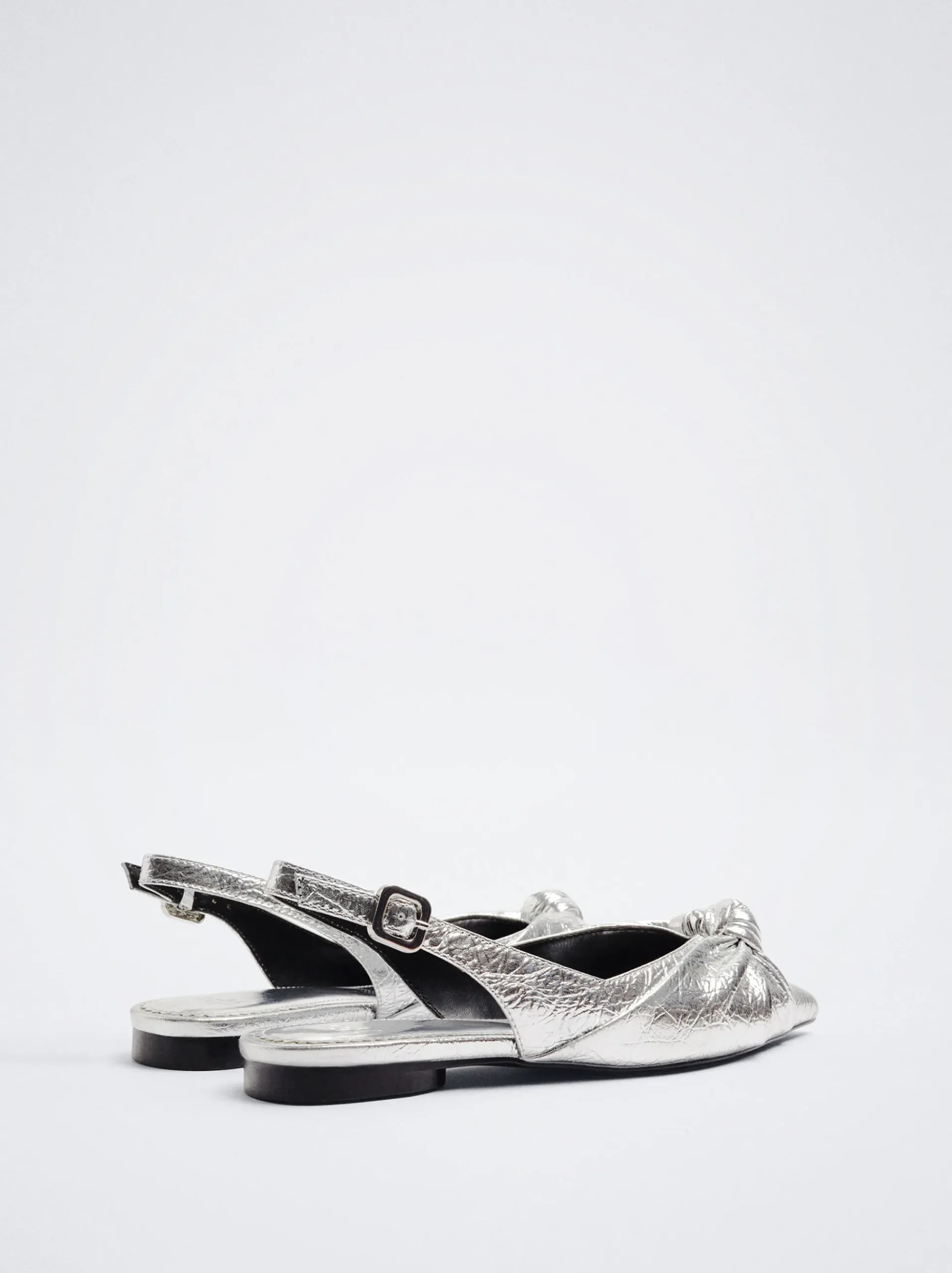 Metallic Slingback Ballerinas|Parfois Cheap
