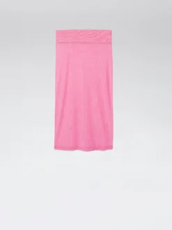 Midi Skirt With Elastic Waistband|Parfois Clearance