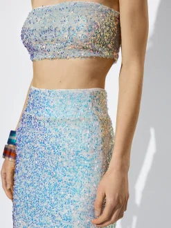 Midi Skirt With Sequins|Parfois Flash Sale