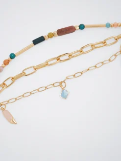 Multicoloured Bracelet With Resin|Parfois Outlet