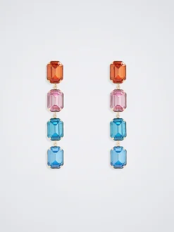 Multicoloured Crystal Earrings|Parfois Fashion