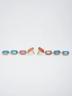 Multicoloured Crystal Earrings|Parfois Fashion