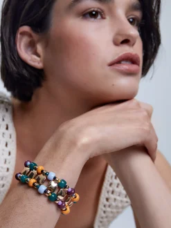 Multicoloured Elastic Bracelet|Parfois Hot