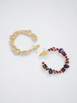 Multicoloured Hoop Earrings|Parfois Cheap