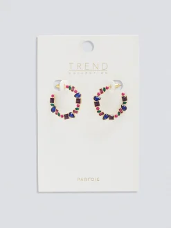 Multicoloured Hoop Earrings|Parfois Cheap