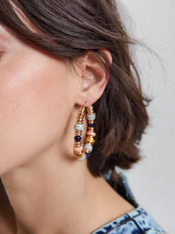 Multicoloured Hoops With Stone|Parfois Discount