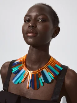 Multicoloured Resin Necklace|Parfois Cheap