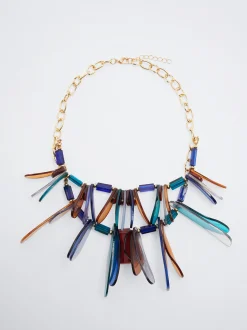 Multicoloured Resin Necklace|Parfois Sale