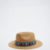 Multicoloured Straw-Effect Hat|Parfois Discount