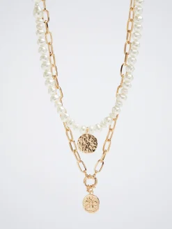 Necklace Set With Freshwater Pearl|Parfois Fashion