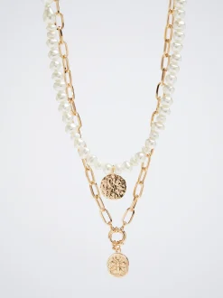 Necklace Set With Freshwater Pearl|Parfois Clearance