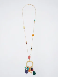 Necklace With Charms And Resin|Parfois Store