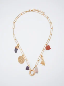 Necklace With Charms And Freshwater Pearl|Parfois Best Sale