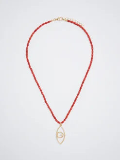 Necklace With Eye Charm And Strass|Parfois Clearance