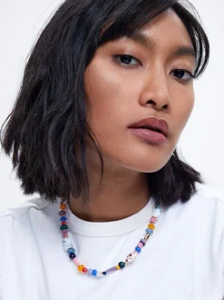 Necklace With Flower And Resin|Parfois Discount