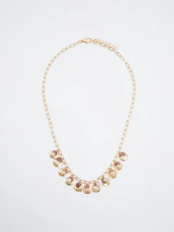 Necklace With Medals And Freshwater Pearl|Parfois Shop