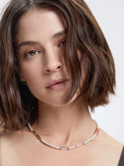 Necklace With Pearls And Stone|Parfois Cheap