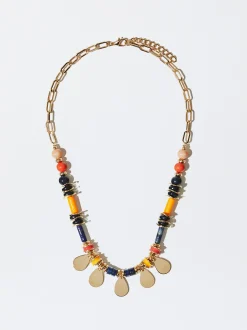Necklace With Semiprecious Stone|Parfois New