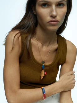 Necklace With Stone And Freshwater Pearl|Parfois New