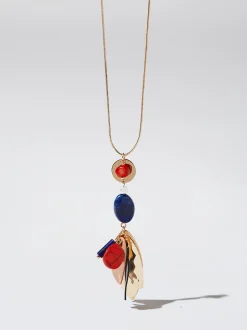 Necklace With Stone And Freshwater Pearl|Parfois New