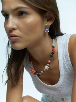 Necklace With Stone And Resin|Parfois Sale