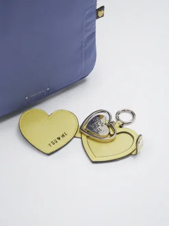 Nylon Backpack With Heart Pendant|Parfois Online