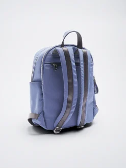 Nylon Backpack With Heart Pendant|Parfois Online