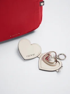Nylon Backpack With Heart Pendant|Parfois Best Sale