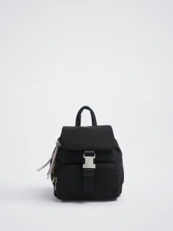 Nylon Backpack With Pendant|Parfois Cheap