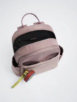 Nylon Backpack With Pendant|Parfois Online