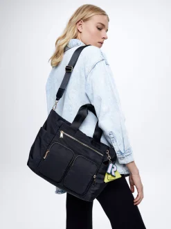 Nylon Shopper Bag With Pendant|Parfois Cheap