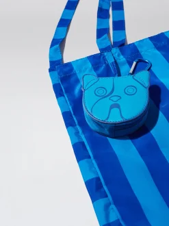 Nylon Tote Bag With Stripes|Parfois Hot