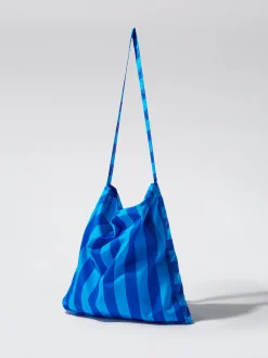 Nylon Tote Bag With Stripes|Parfois Hot