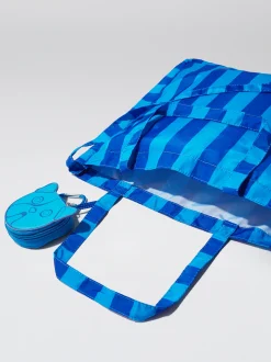Nylon Tote Bag With Stripes|Parfois Discount