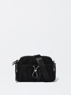 Nylon-Effect Crossbody Bag|Parfois Online