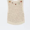 Open Knit Vest With Appliqus|Parfois Flash Sale