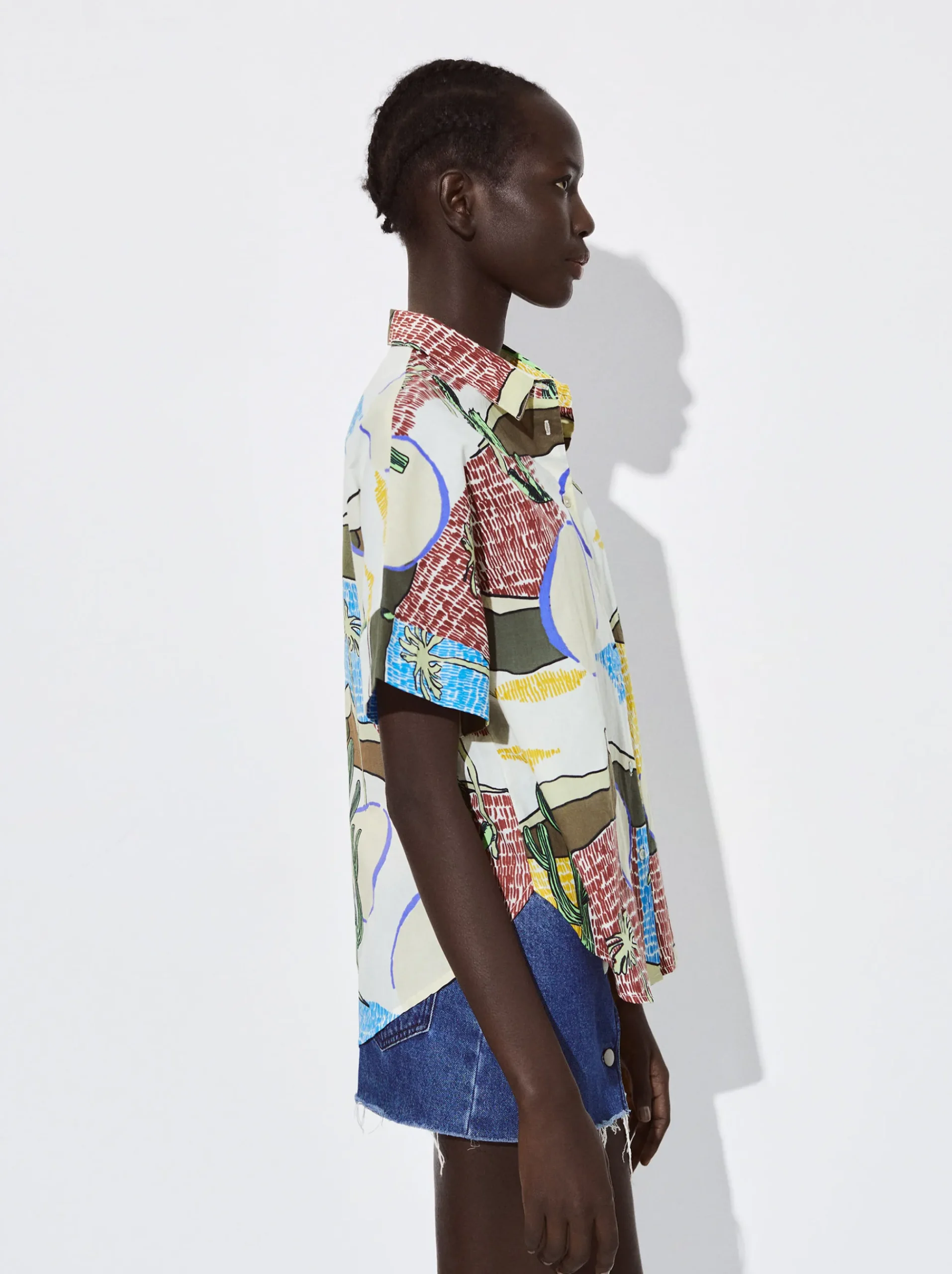 Organic Cotton Printed Shirt|Parfois Sale