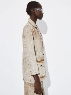 Oversize Faded Denim Blazer|Parfois Fashion